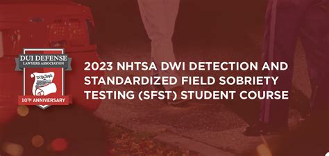 nhtsa field sobriety testing